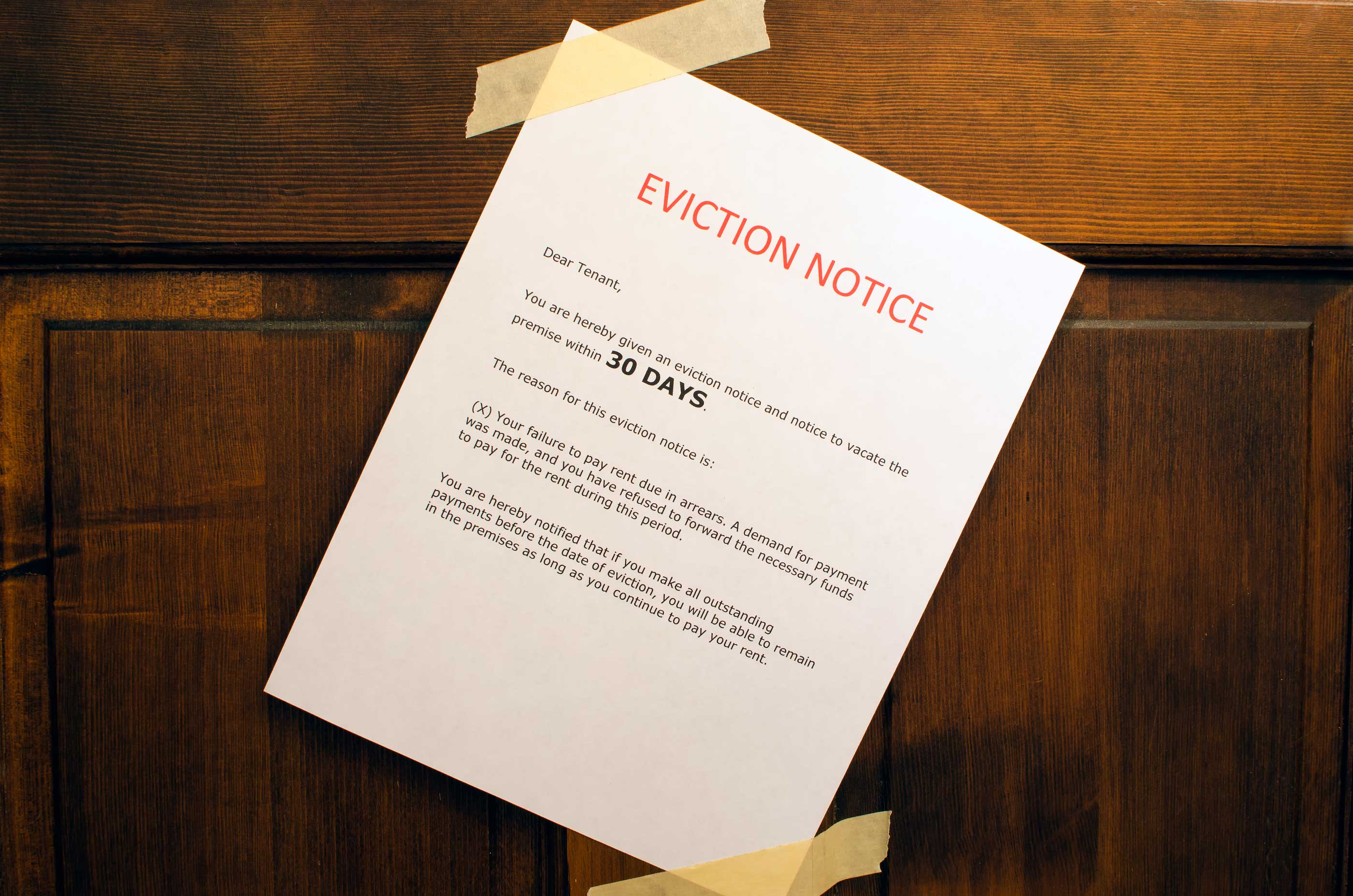 How to write an eviction notice